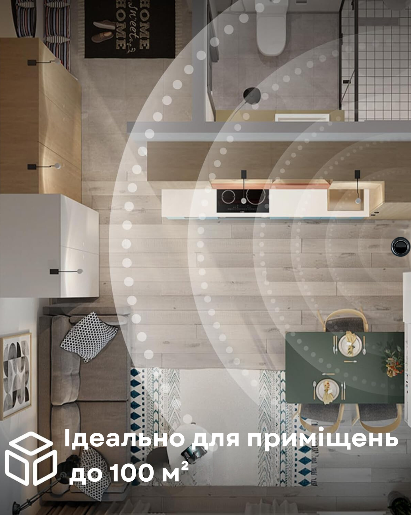 Дифузор "INCANTO-124" WiFi/Bluetooth, срібло з АКБ