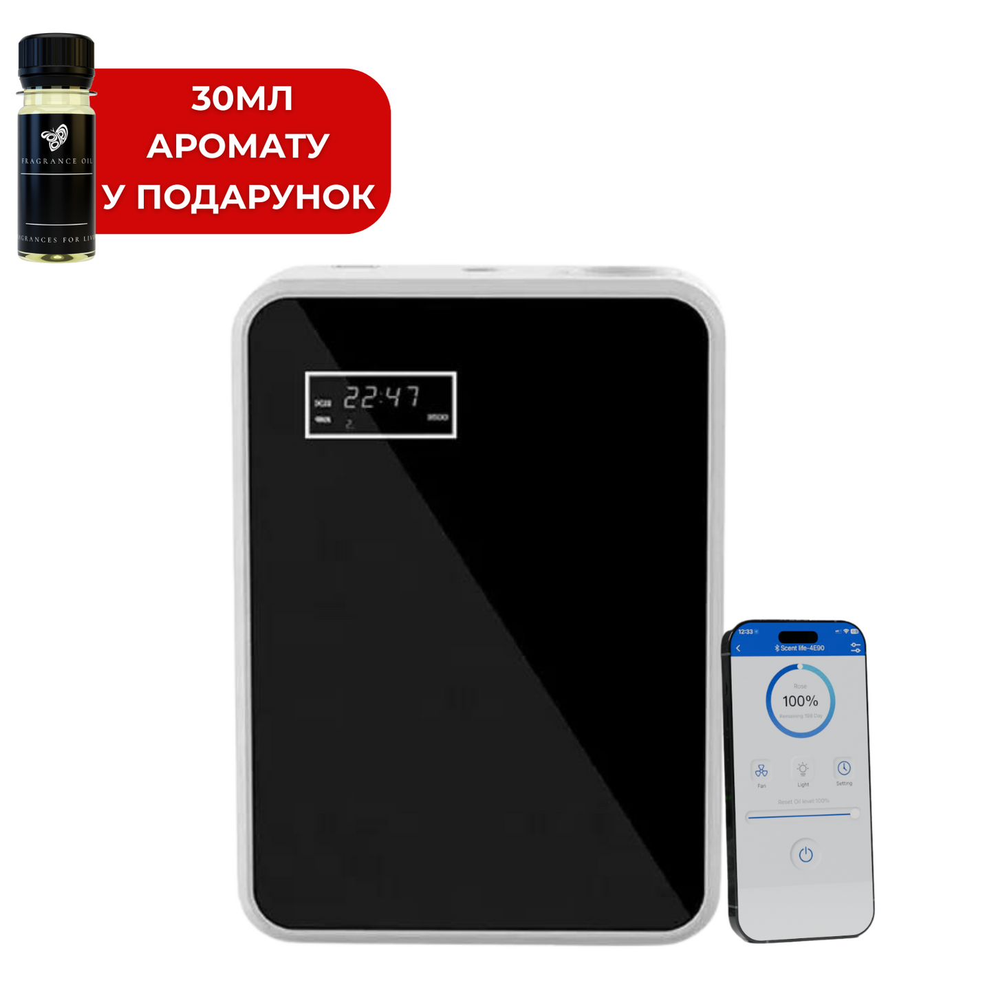 Дифузер для автоматичного розпилення аромату SOLO-OS2 WiFi/HVAC, Чорний