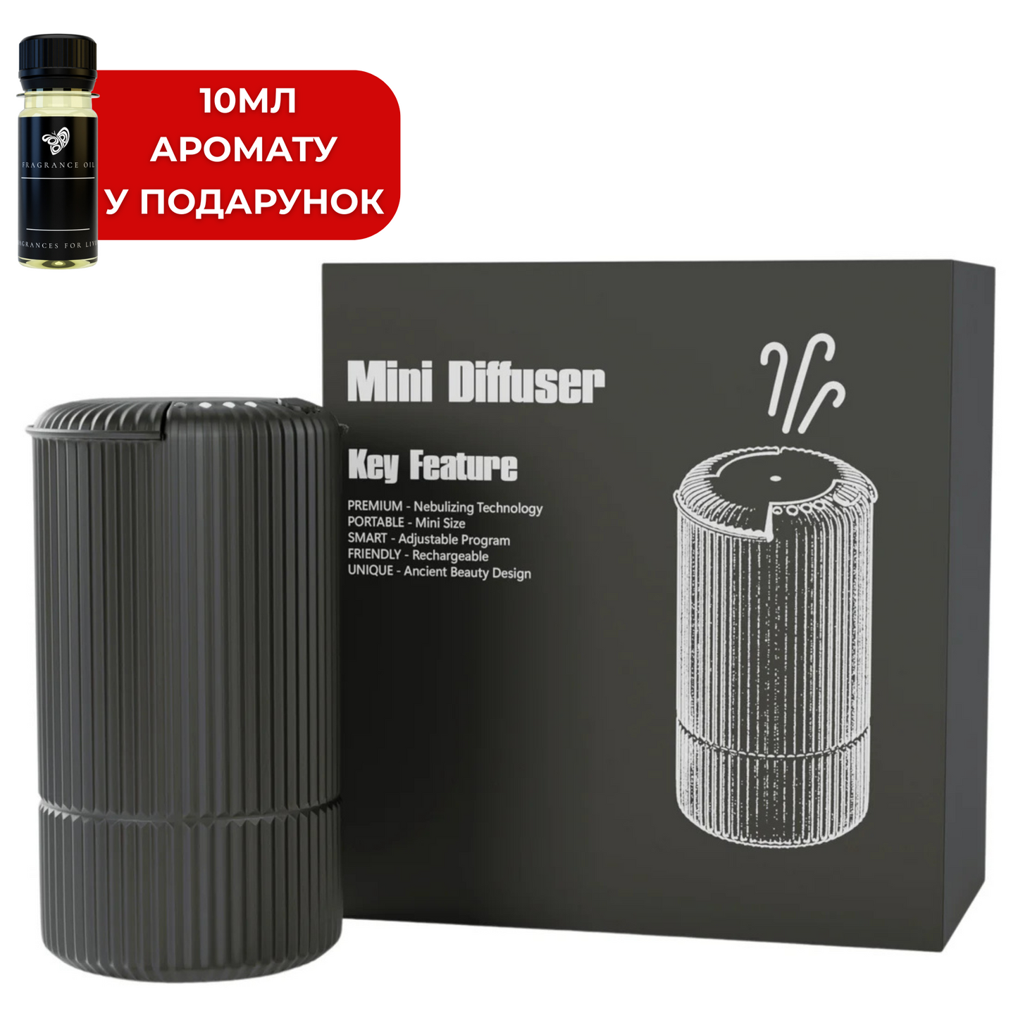 Диффузер "MINI-INCANTO-117, для авто, USB, черный