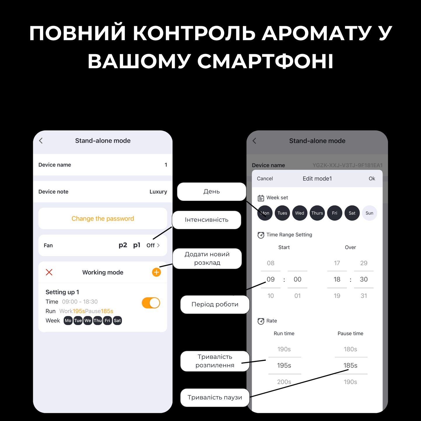 Дифузор "INCANTO-500" Bluetooth, HVAC