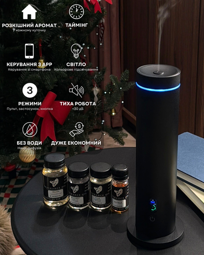 Дифузор "INCANTO-124" WiFi/Bluetooth, чорний з АКБ