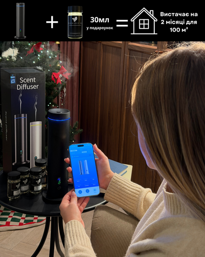 Дифузор "INCANTO-124" WiFi/Bluetooth, чорний з АКБ