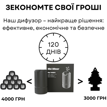 Дифузер "MINI-INCANTO-117", для авто, USB, чорний