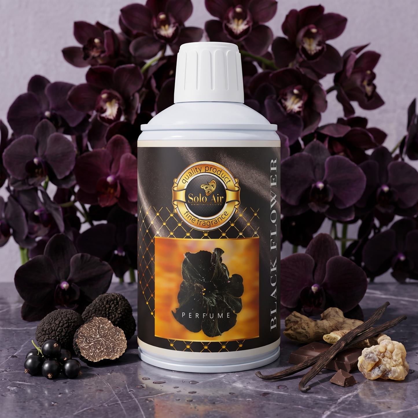 Аерозольний аромат "Black flower" 250 мл
