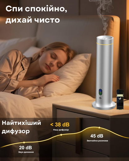 Дифузор "INCANTO-124" WiFi/Bluetooth, серебро с АКБ