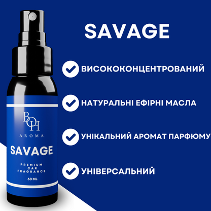 Аромат-спрей для автомобиля "SAVAGE", 60 мл