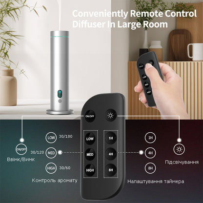 Дифузор "INCANTO-124" WiFi/Bluetooth, срібло з АКБ